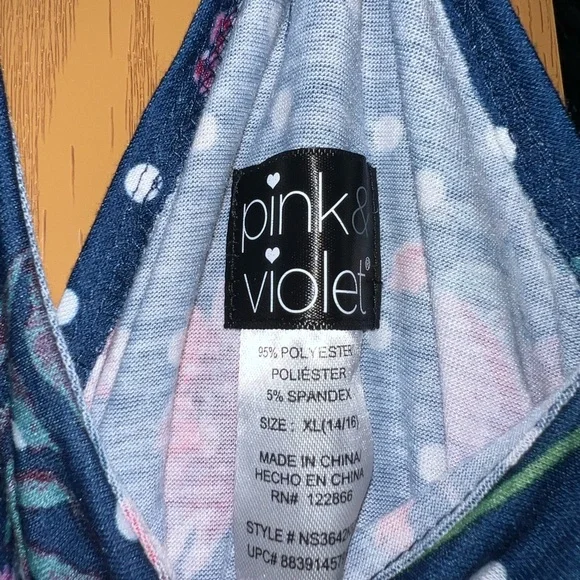 girls flower dress with poka dots - Picture 3 of 3